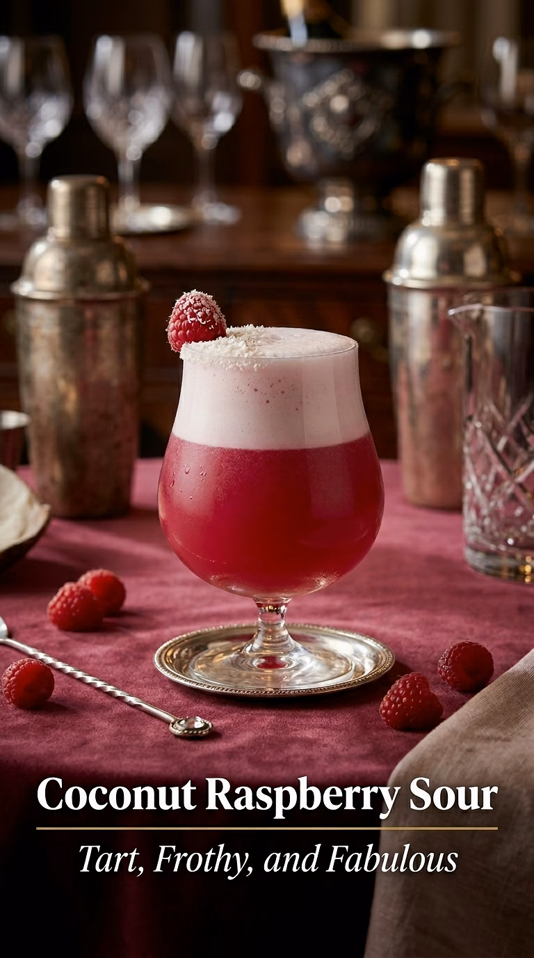 Coconut Raspberry Sour