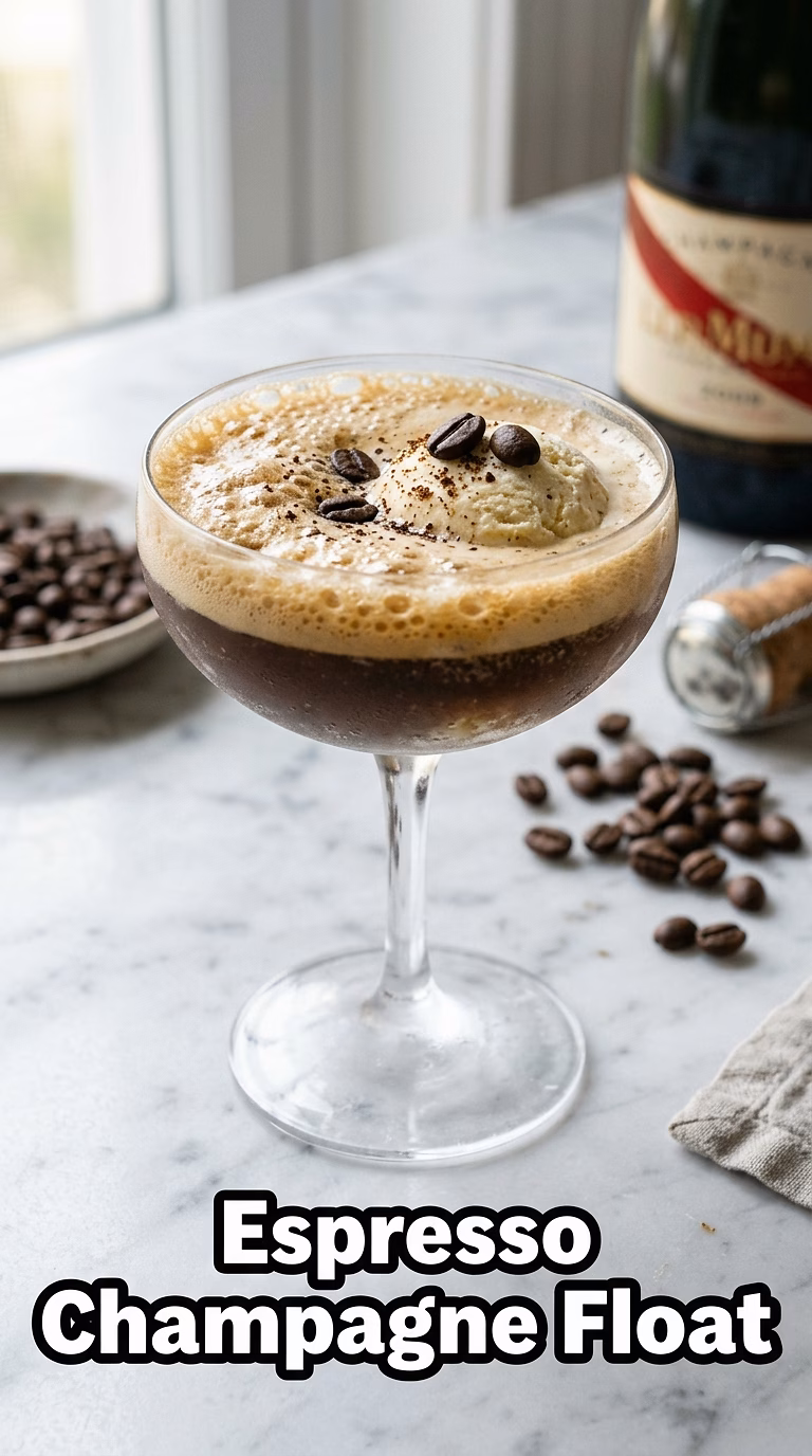 Espresso Champagne Float