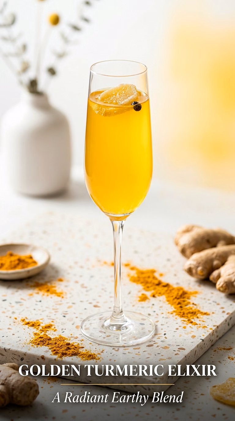 Golden Turmeric Vodka Elixir