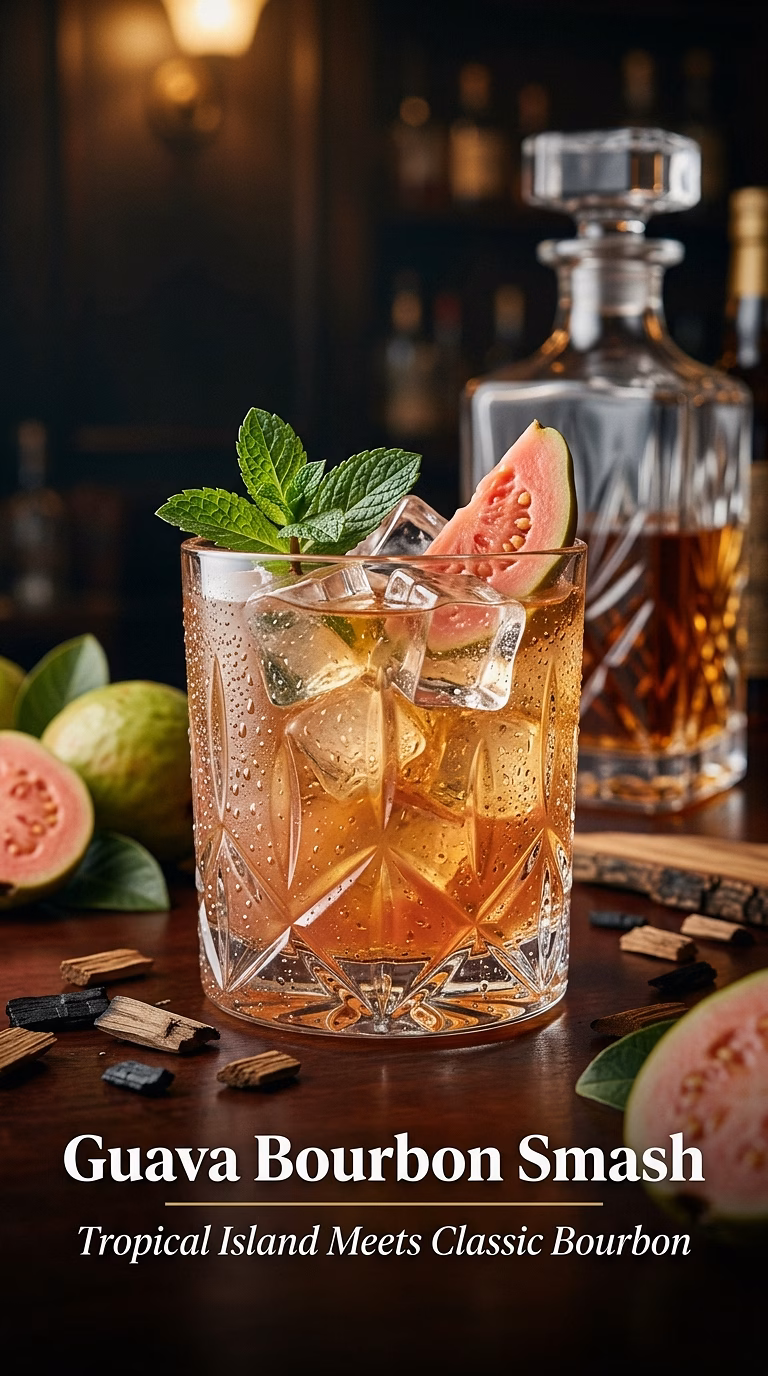 Guava Bourbon Smash