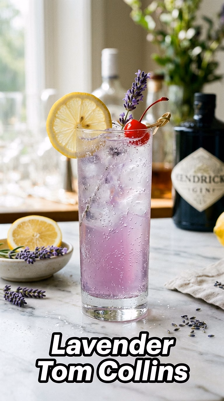 Lavender Tom Collins