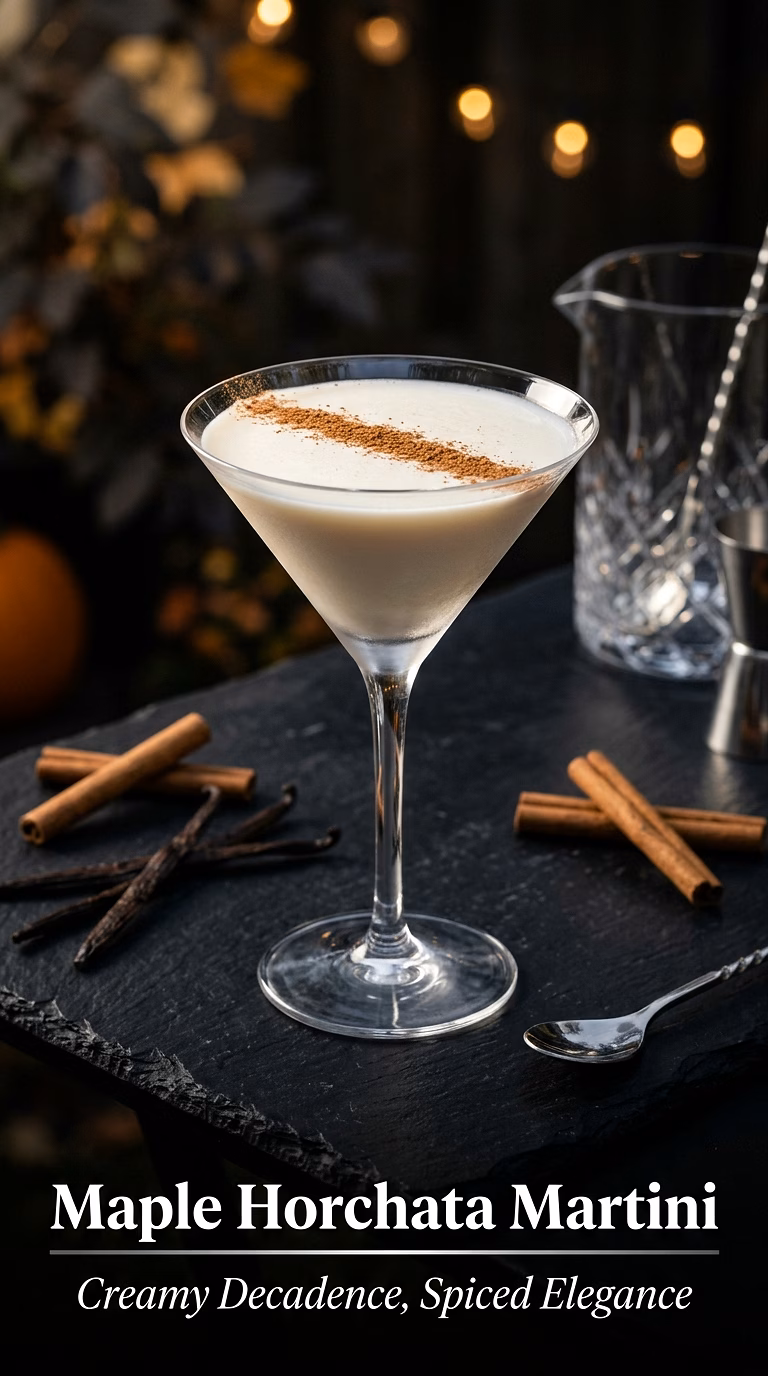 Maple Horchata Martini