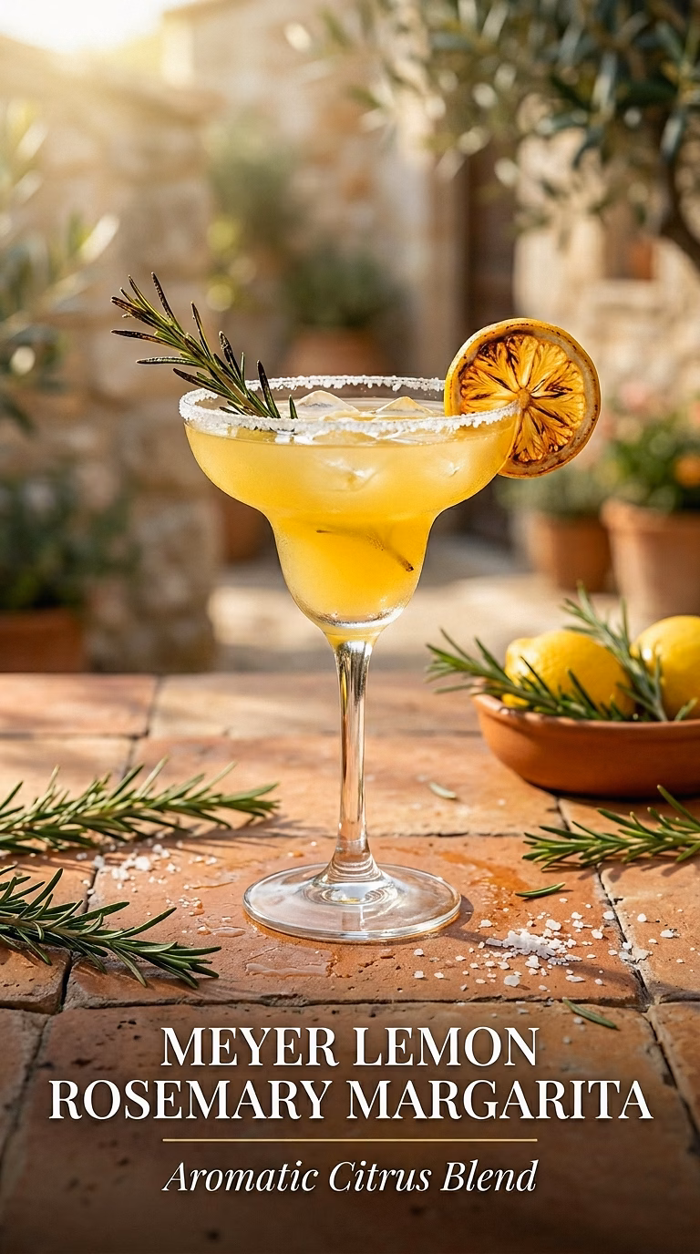 Meyer Lemon Rosemary Margarita