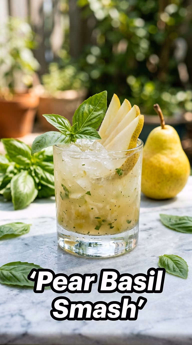 Pear Basil Smash