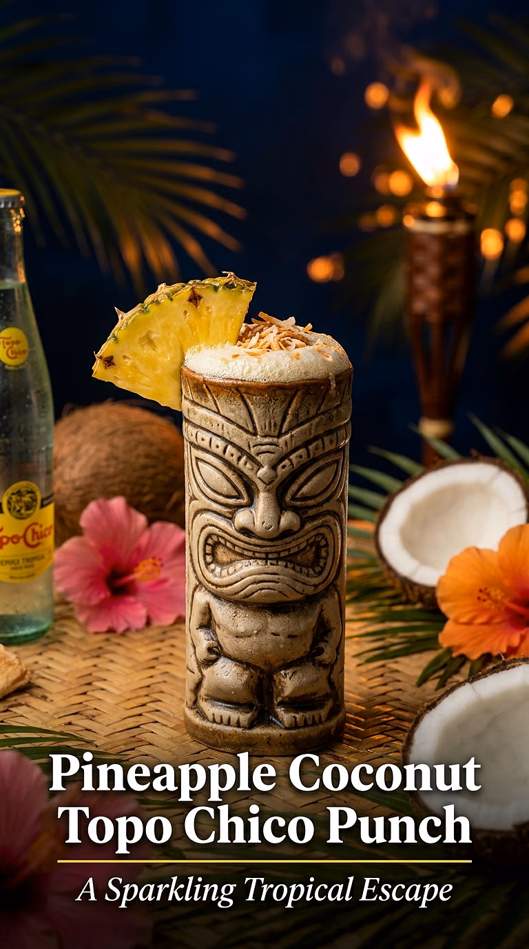 Pineapple Coconut Topo Chico Punch