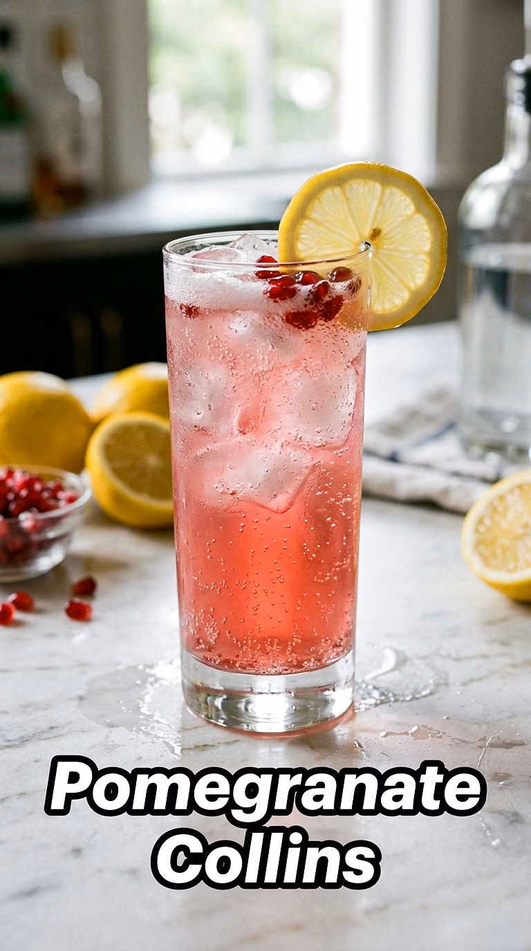 Pomegranate Collins