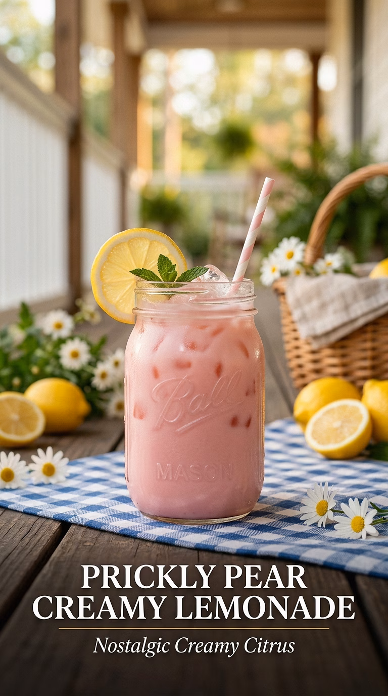 Prickly Pear Creamy Lemonade