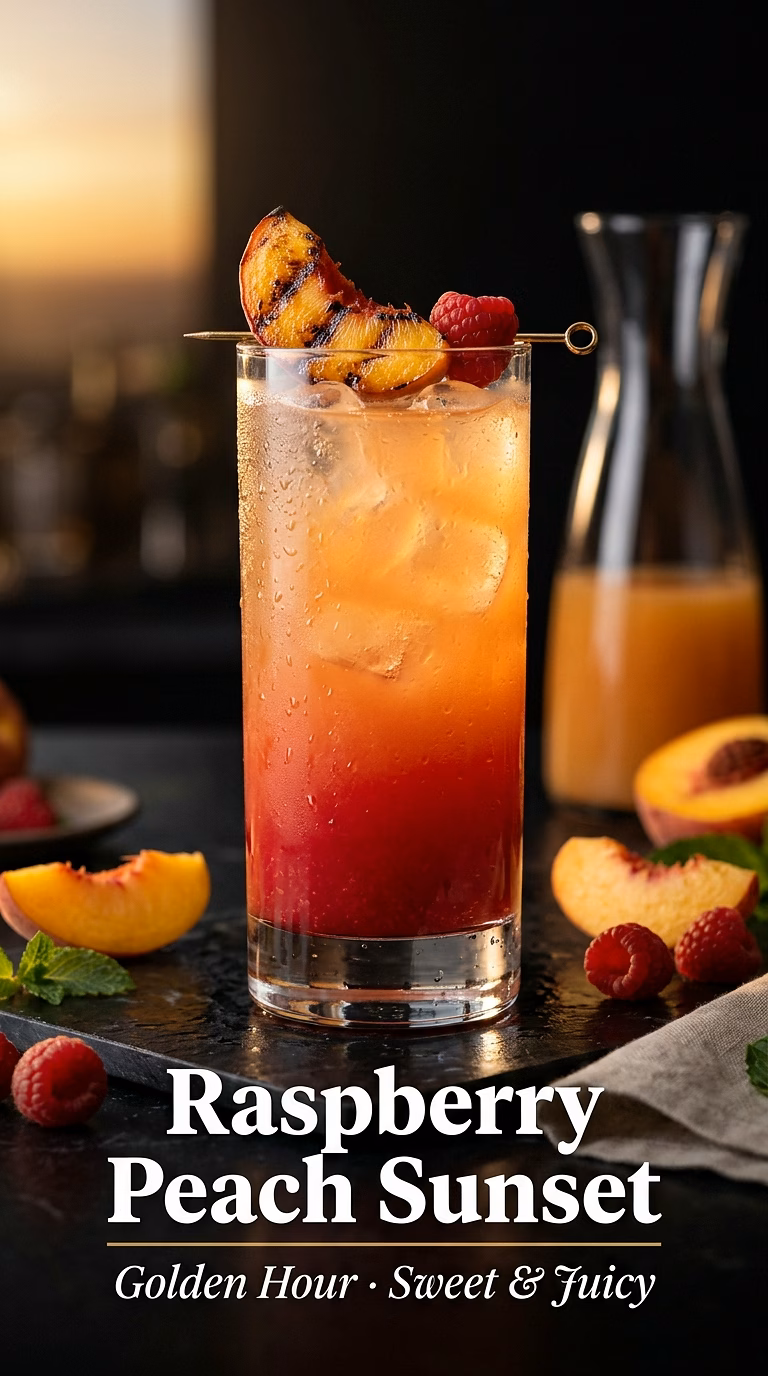 Raspberry Peach Sunset