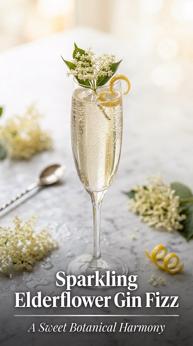 Sparkling Elderflower Gin Fizz