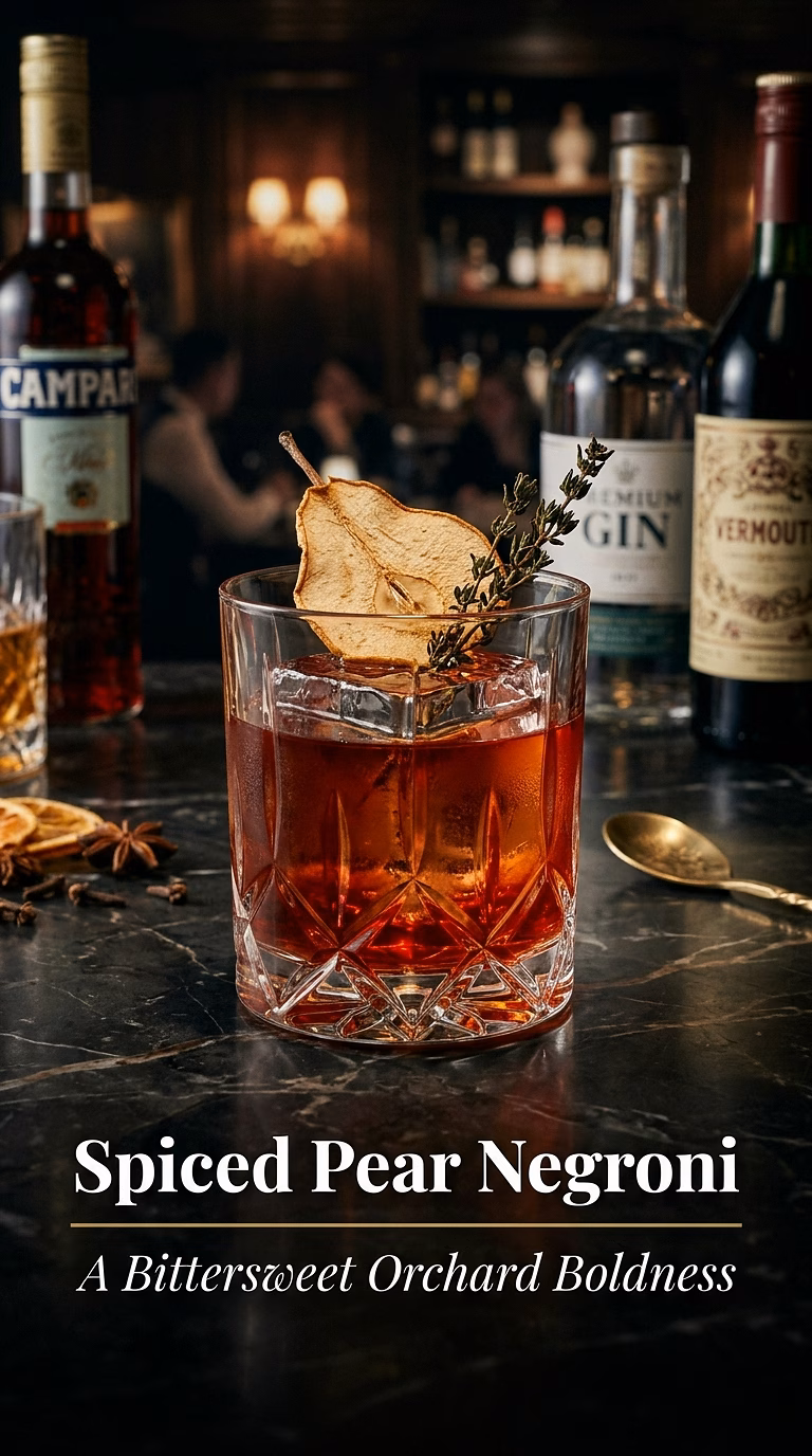 Spiced Pear Negroni