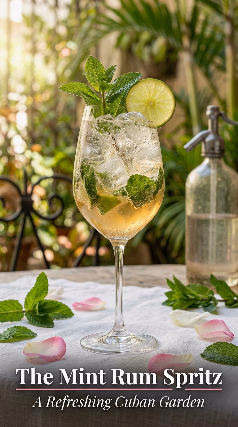 The Mint Rum Spritz