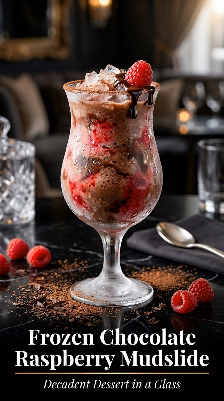 Frozen Chocolate Raspberry Mudslide