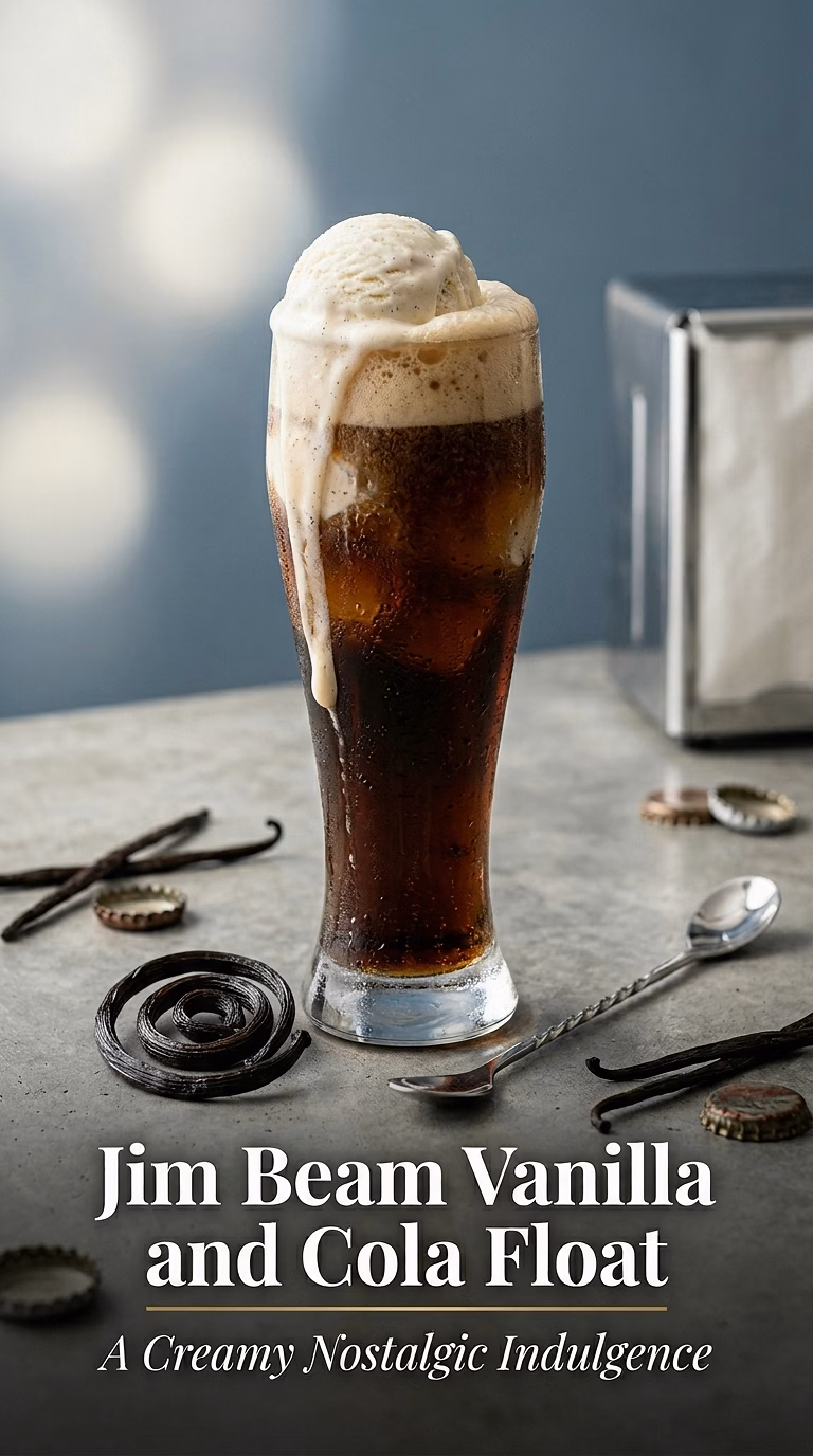 Jim Beam Vanilla and Cola Float
