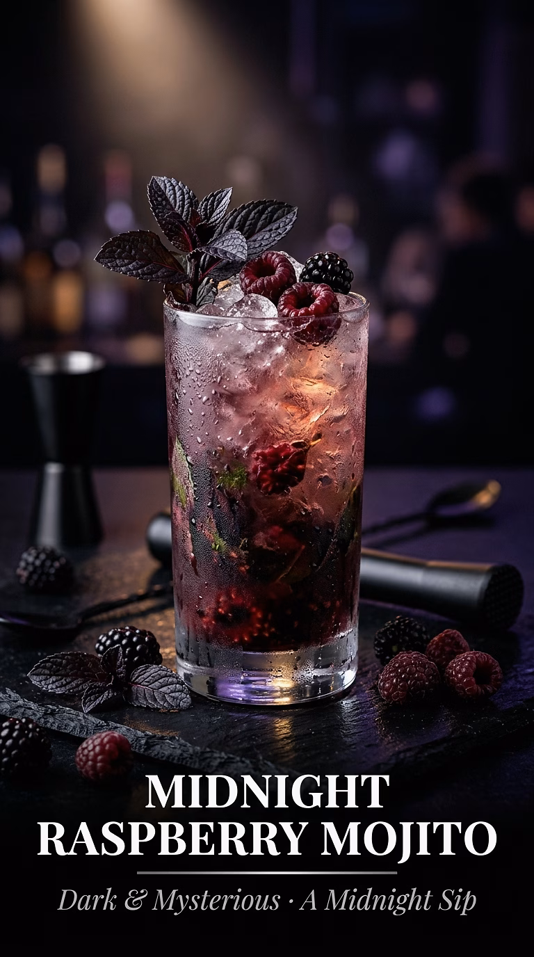 Midnight Raspberry Mojito (Dark Twist)
