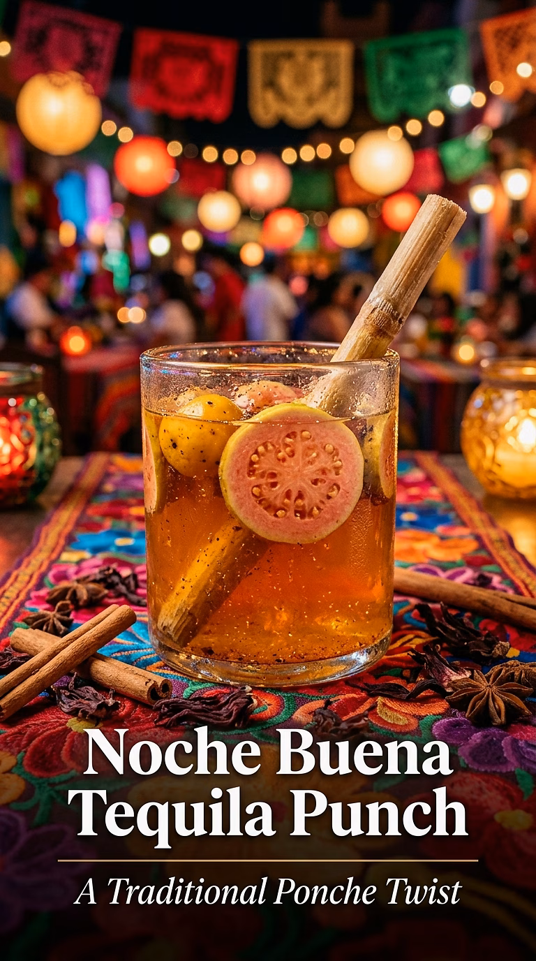 Noche Buena Tequila Punch (Ponche Inspired)