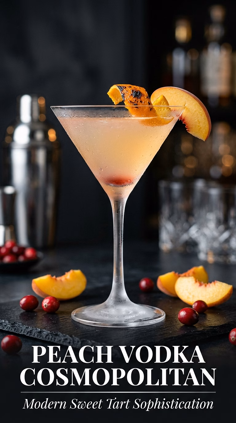 Peach Vodka Cosmopolitan