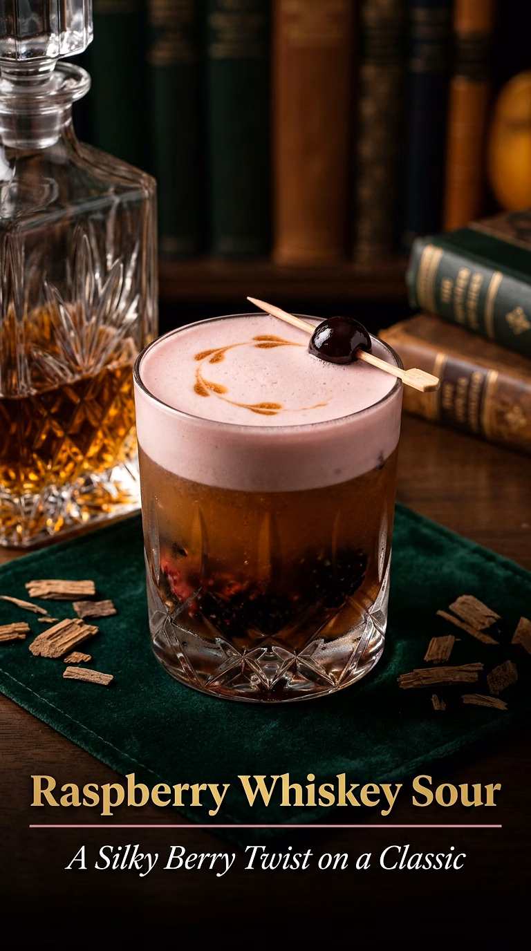 Raspberry Whiskey Sour