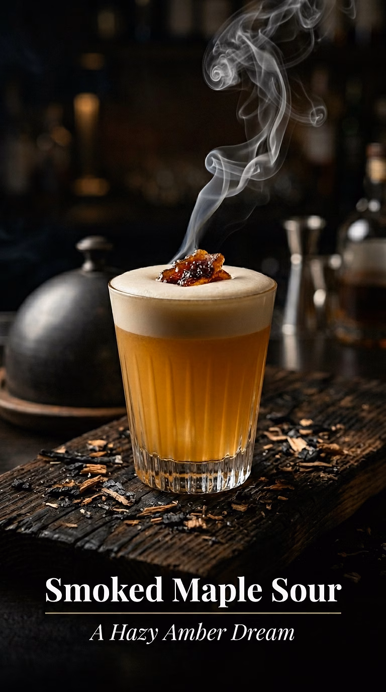 Smoked Maple Bourbon Sour