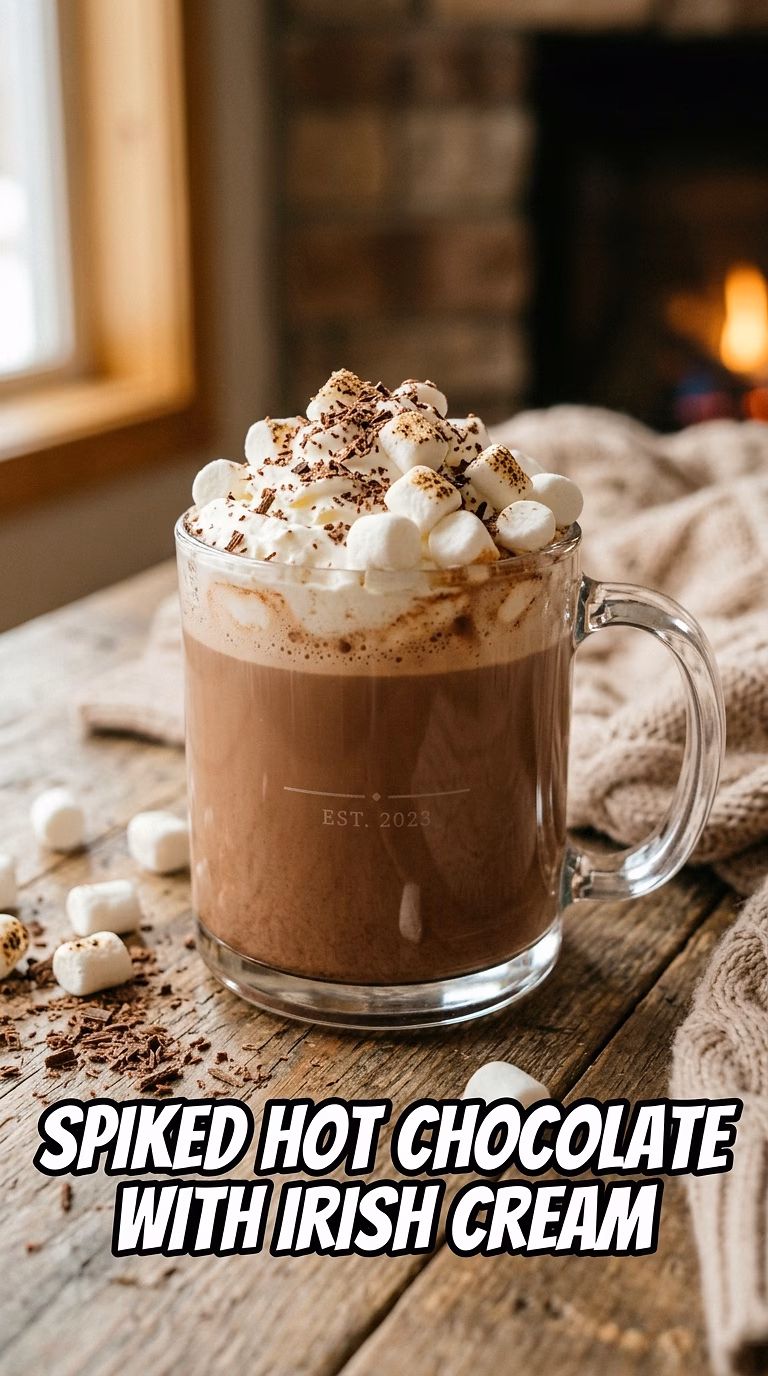 Spiked Hot Chocolate with Irish Cream