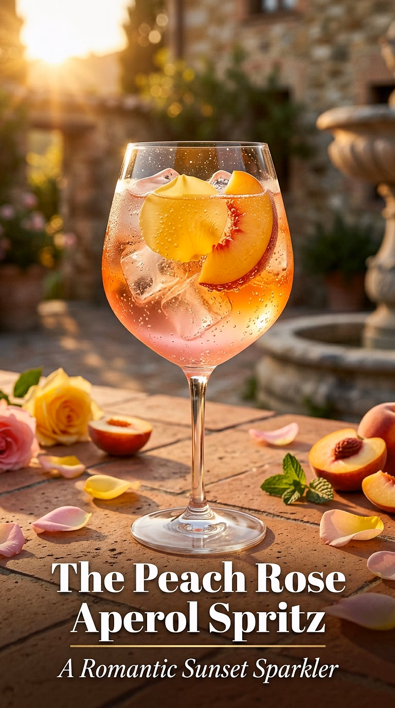 The Peach Rose Aperol Spritz