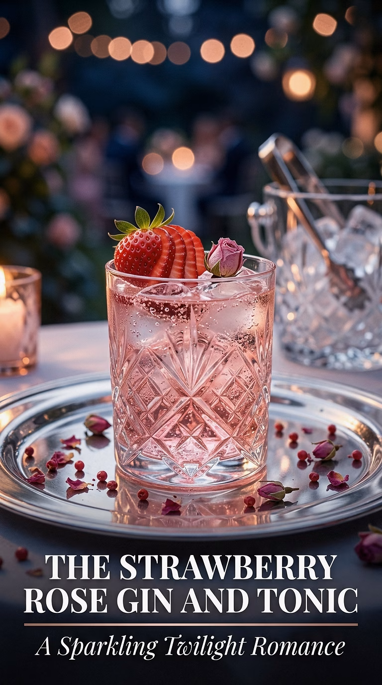 The Strawberry Rose Gin and Tonic