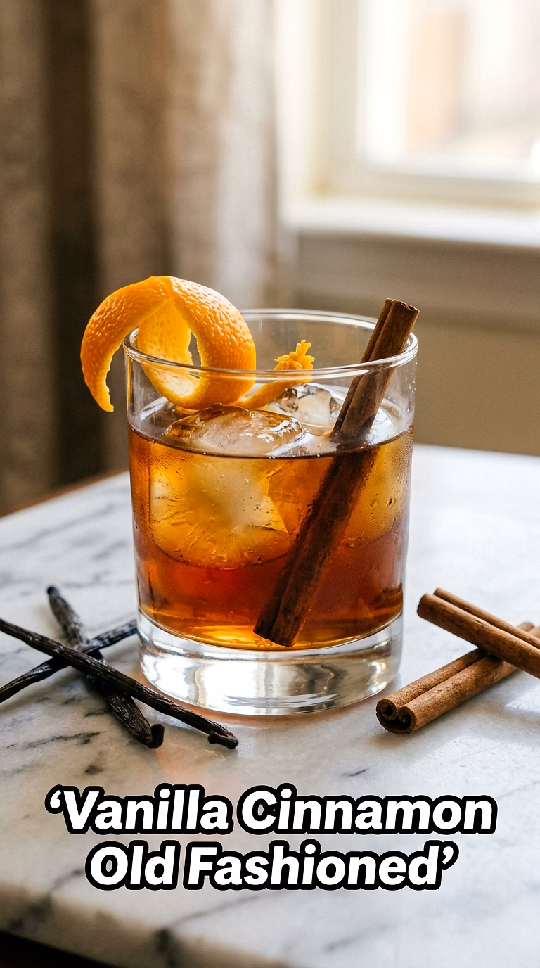 Vanilla Cinnamon Old Fashioned