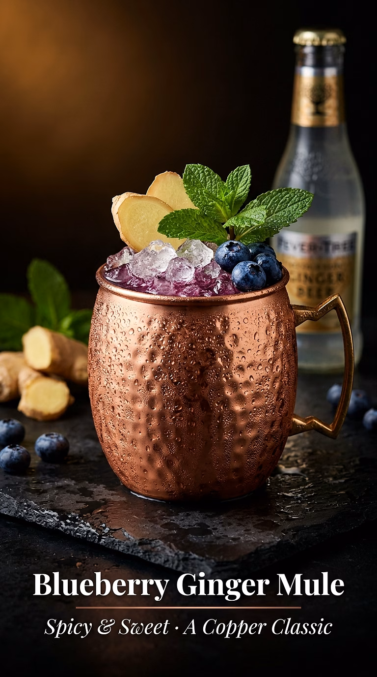 Blueberry Ginger Mule