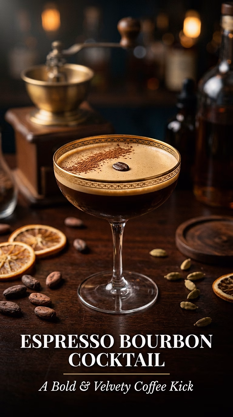 Espresso Bourbon Cocktail (The Spark Plug)
