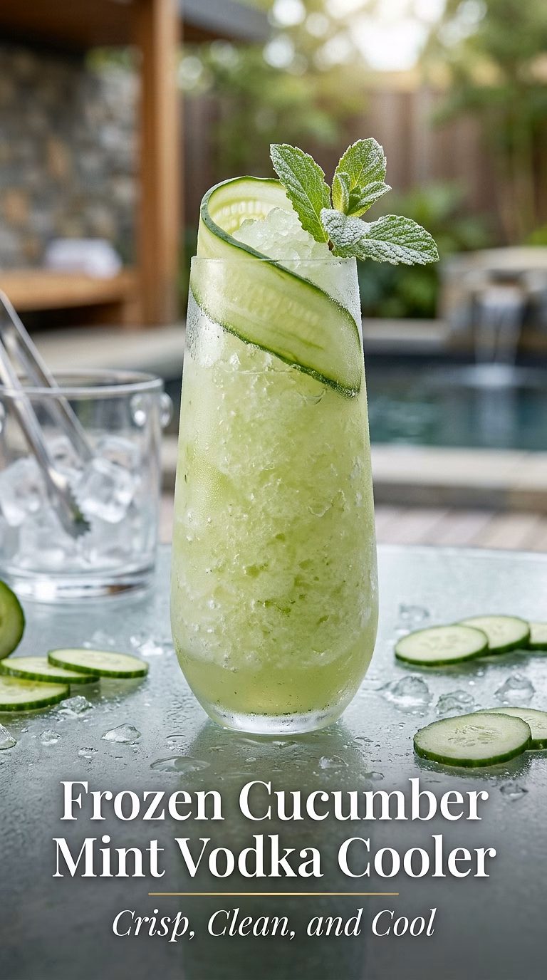 Frozen Cucumber Mint Vodka Cooler