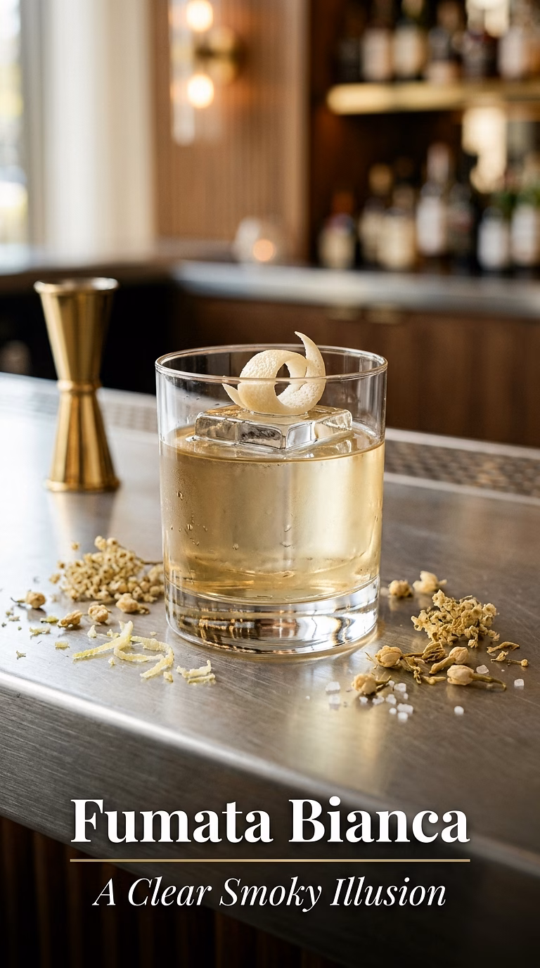 Fumata Bianca (Mezcal White Negroni)