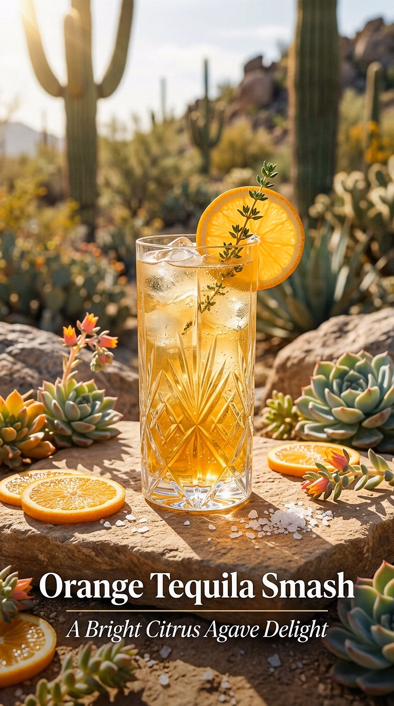 Orange and Thyme Tequila Smash