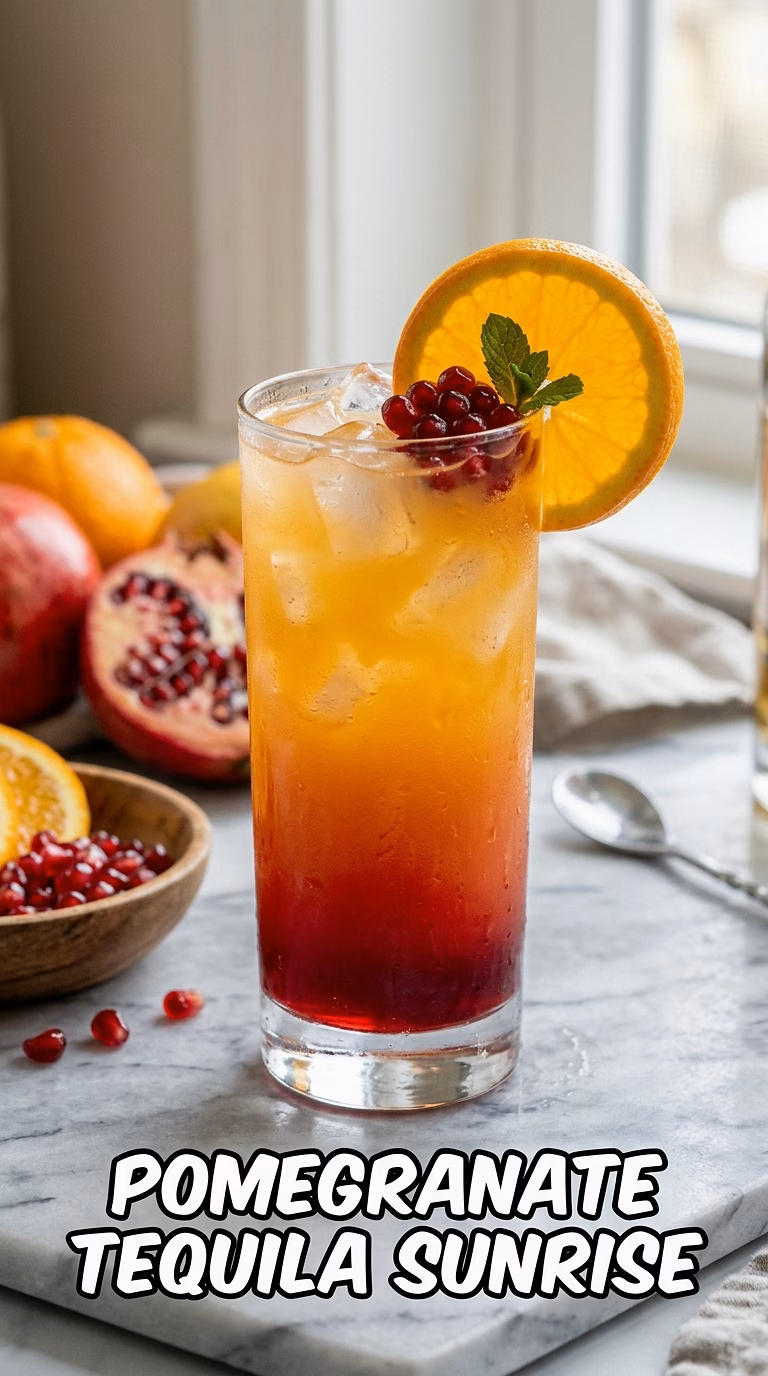 Pomegranate Tequila Sunrise