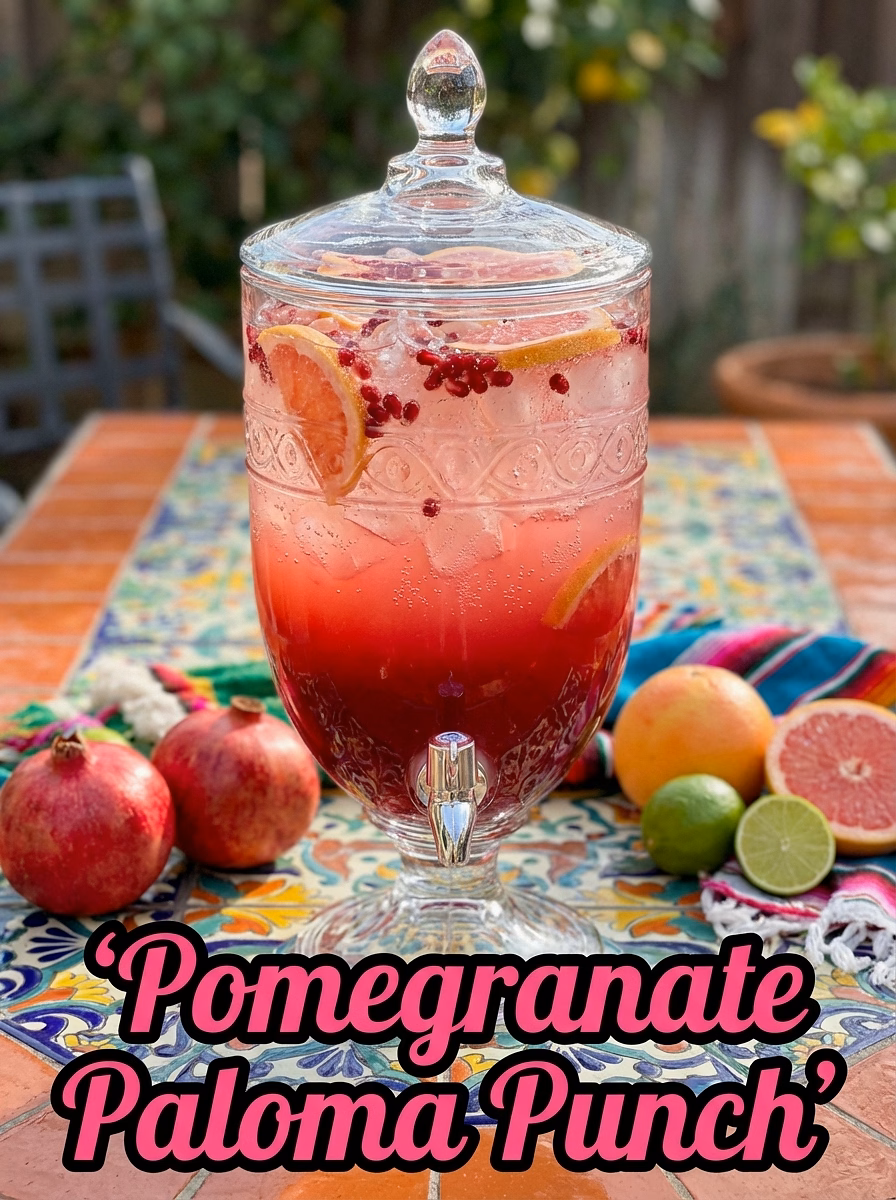 Pomegranate Paloma Punch