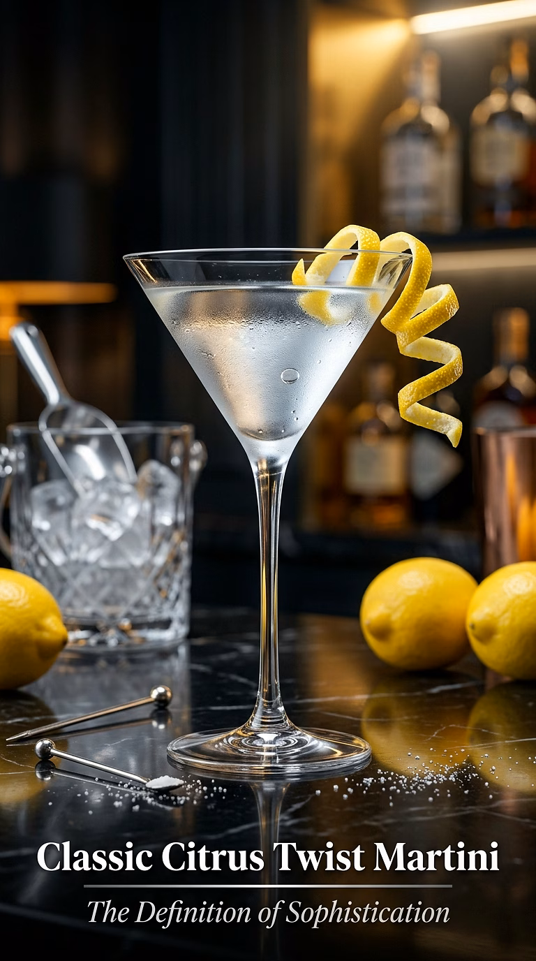 Classic Citrus Twist Martini