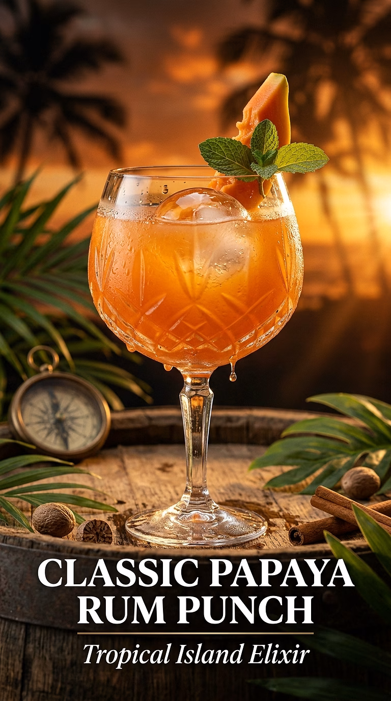 Classic Papaya Rum Punch