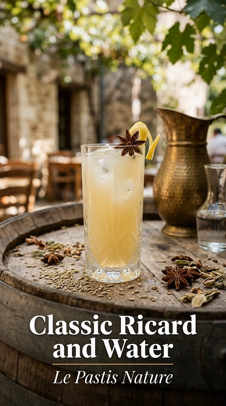 Classic Ricard and Water (Le Pastis Nature)
