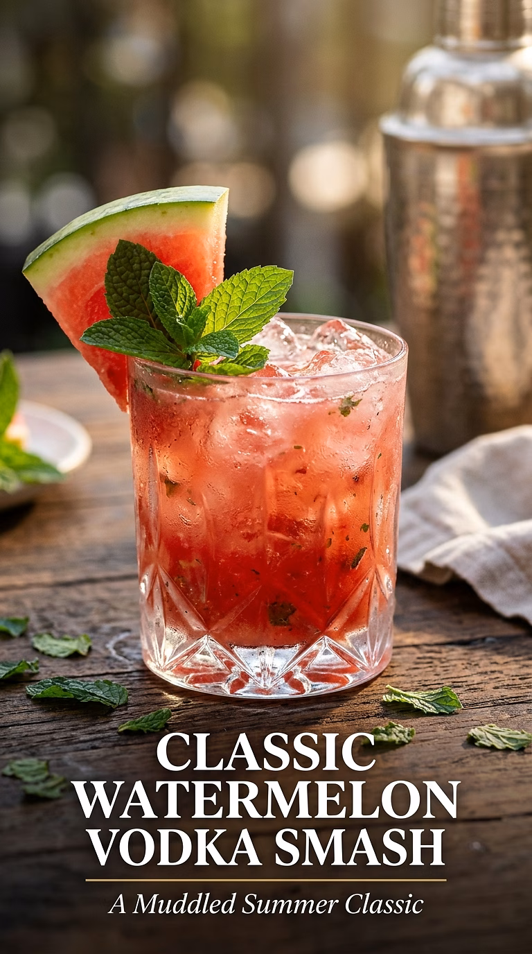 Classic Watermelon Vodka Smash