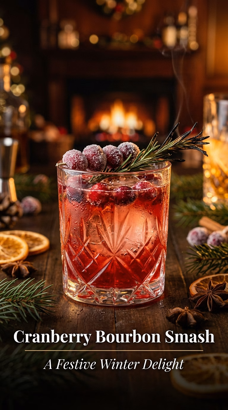 Cranberry Bourbon Smash