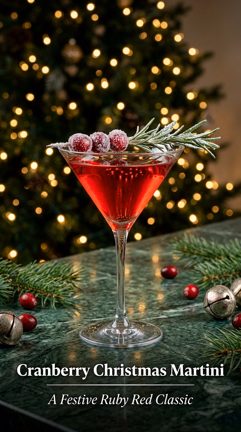 Cranberry Christmas Martini