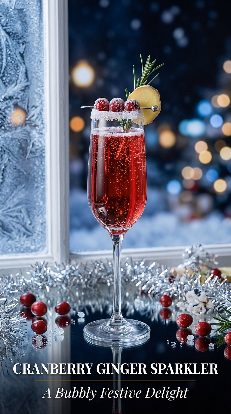 Cranberry Ginger Sparkler