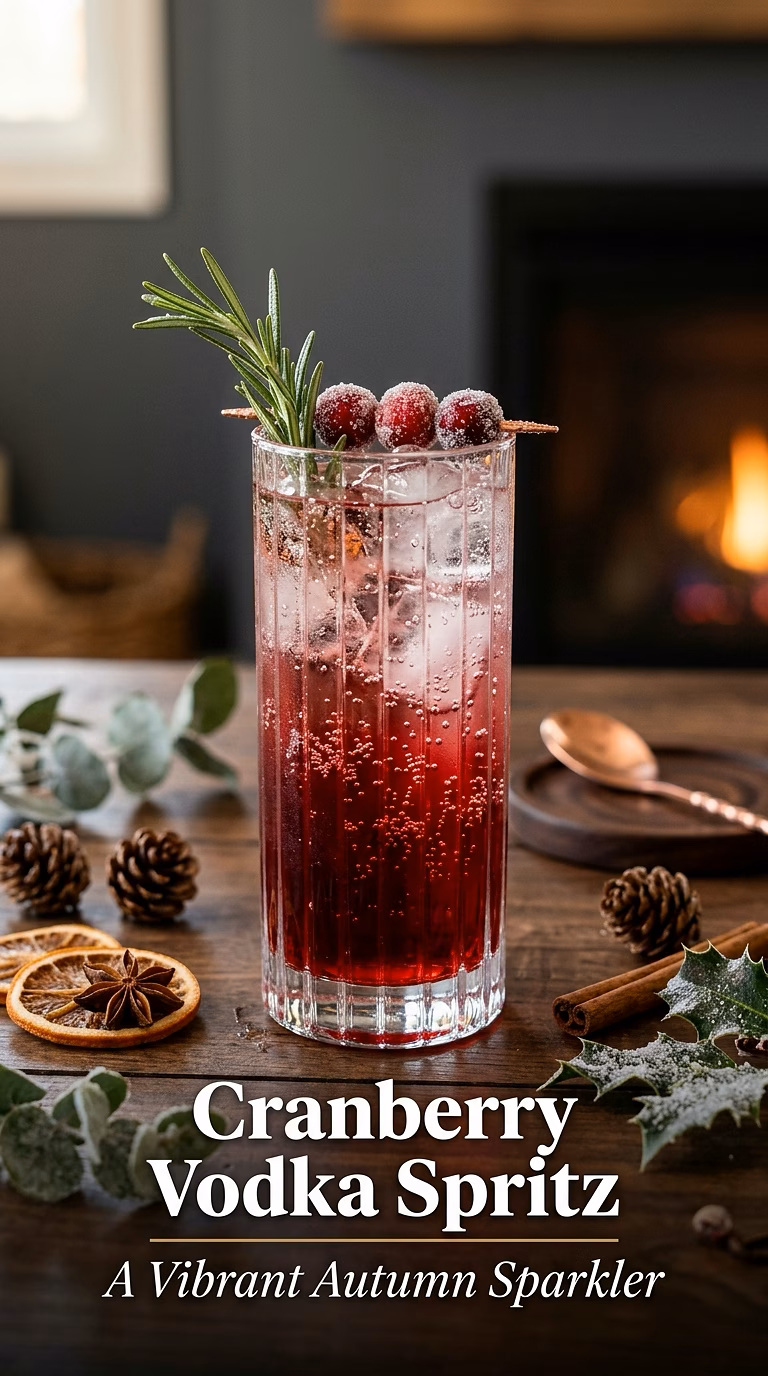 Cranberry Vodka Spritz
