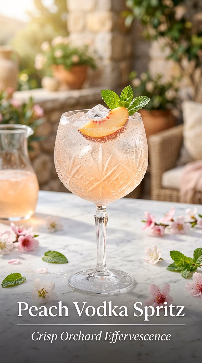 Peach Vodka Spritz