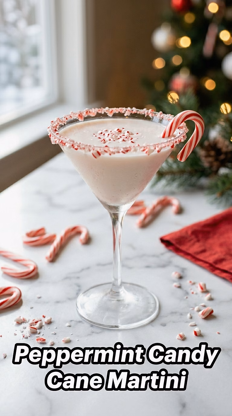 Peppermint Candy Cane Martini