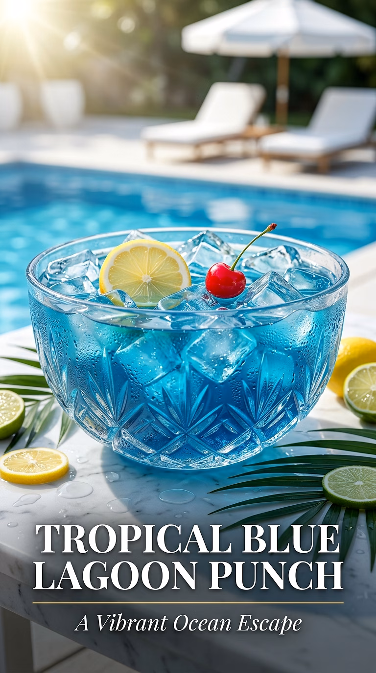 Tropical Blue Lagoon Punch