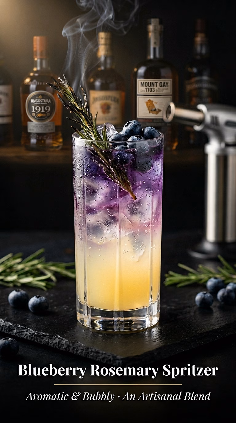 Blueberry Rosemary Lemonade Spritzer