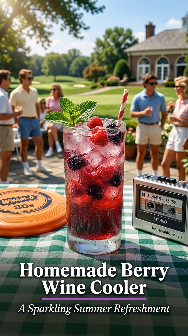 Homemade Berry Wine Cooler