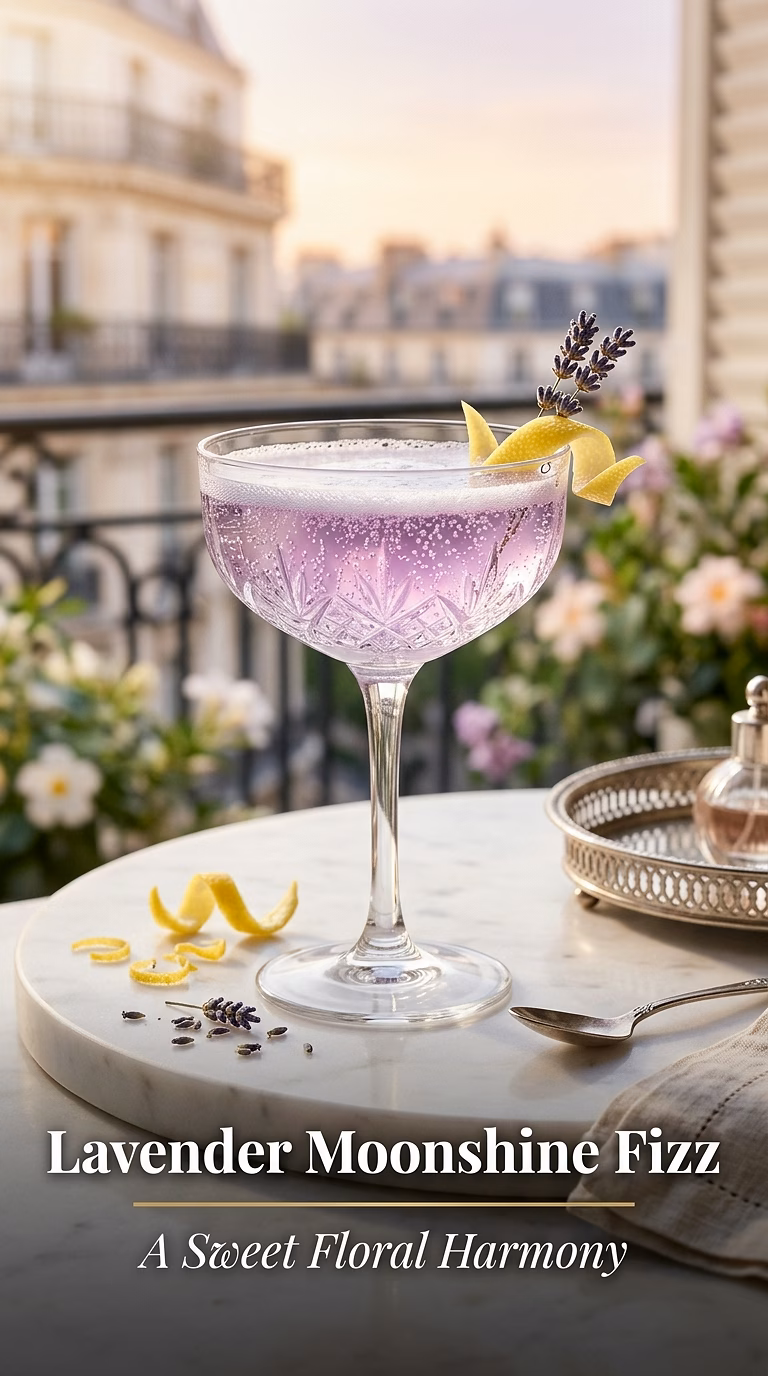 Lavender Moonshine Fizz