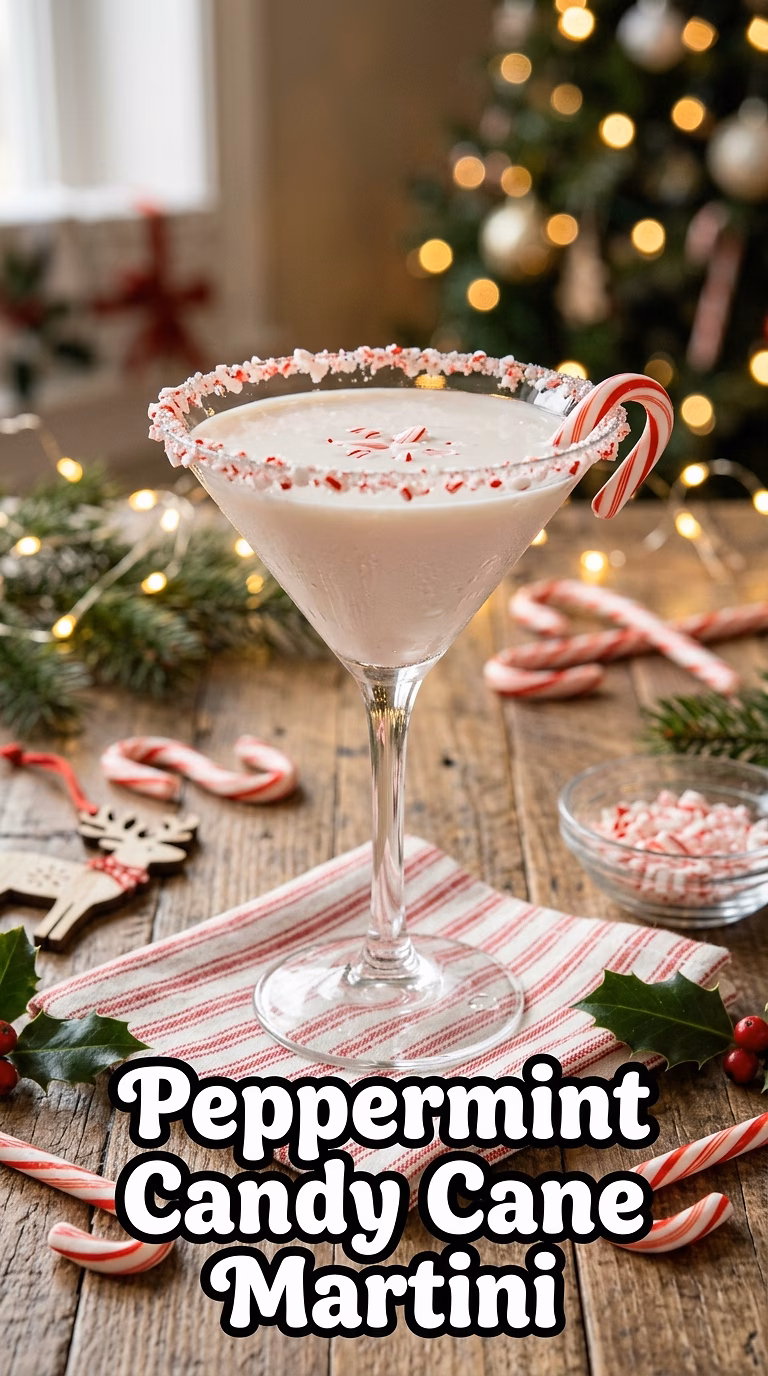 Peppermint Candy Cane Martini