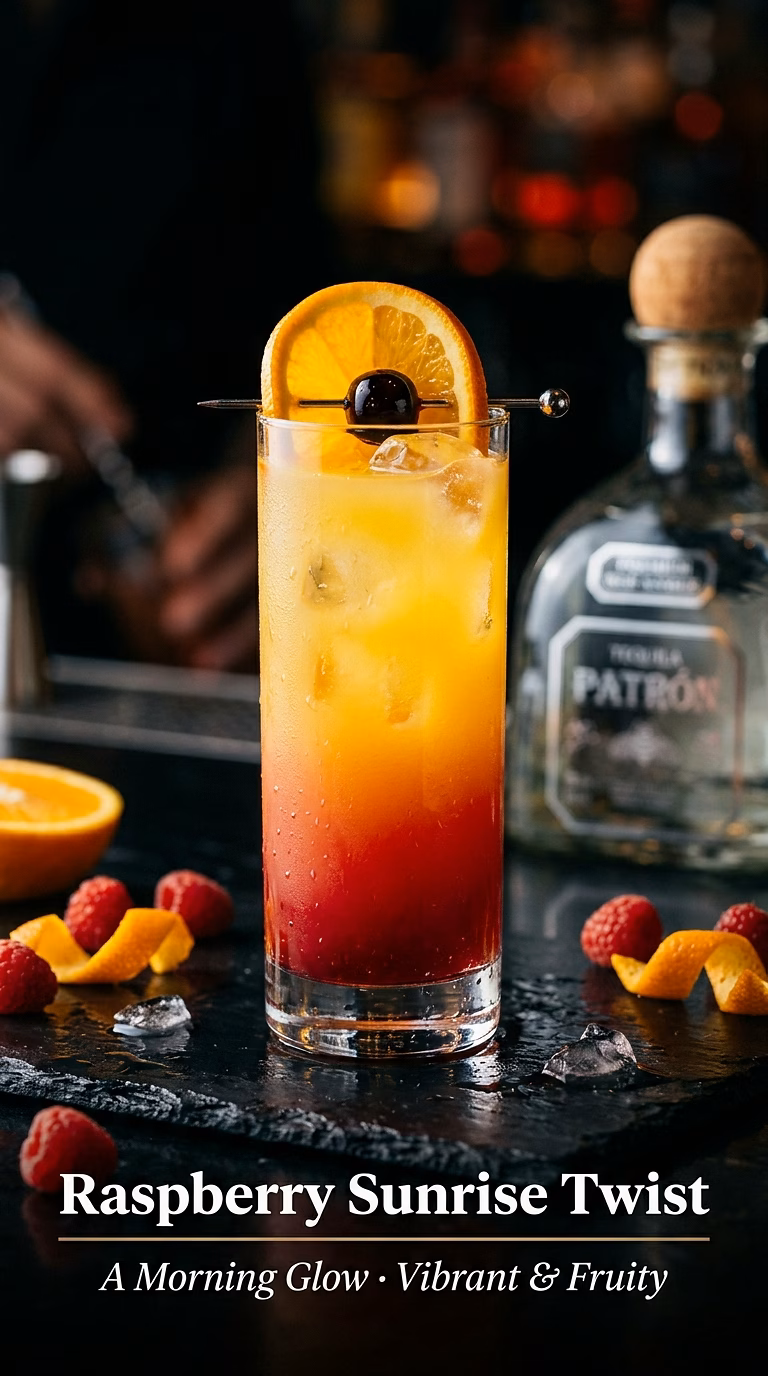 Raspberry Tequila Sunrise Twist