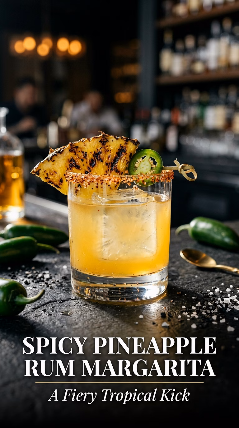 Spicy Pineapple Rum Margarita